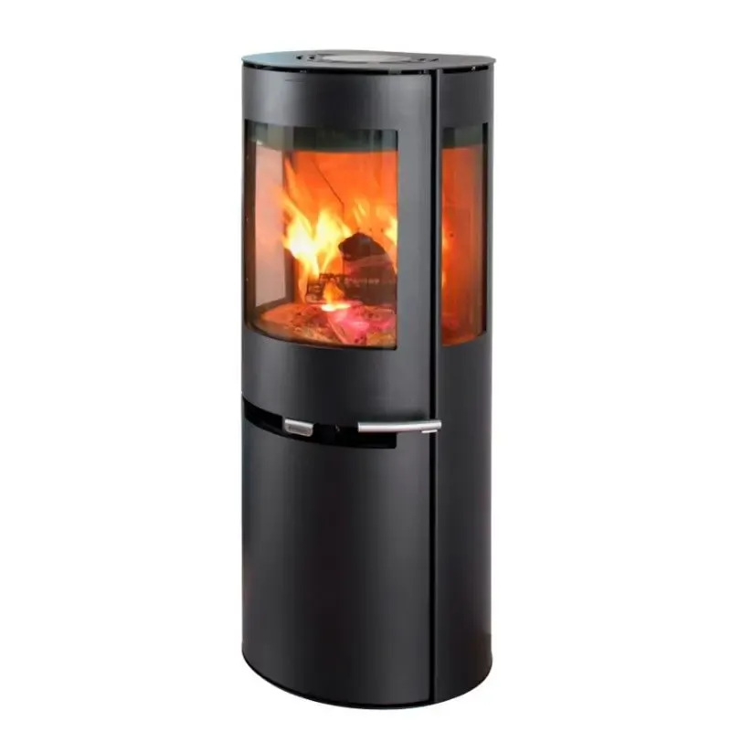 Elegant Sort Låge til Aduro Brændeovn – Stilfuld Opgradering