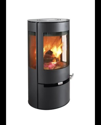 Elegant Sort Brændeovn – Fantastisk Tilbud til Black Friday!