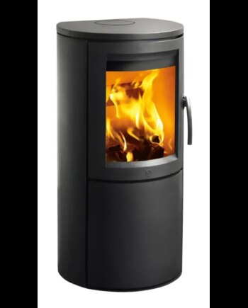 Elegant Varde Aura Stål Brændeovn til Effektiv Varme