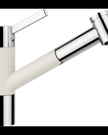 Blanco Tivo Køkkenarmatur – Hvid Silgranit med Bruser
