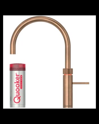 Quooker Fusion Rund Pro3 VAQ – Kogende Vandhane i Messing