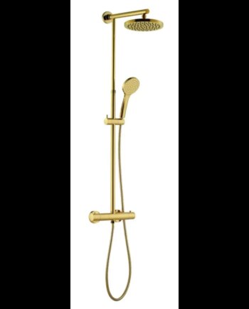 Adora Infigo Termostatbruse Sæt Brus Ø200 100 Gold - Adora 637501924  - 5701951129295