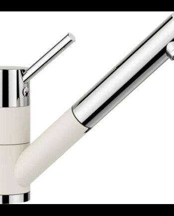 Hvid Blanco Antas Køkkenarmatur Silgranit Look Soft White Med Udtræksbruser - Blanco 637501924  - 4020684773102