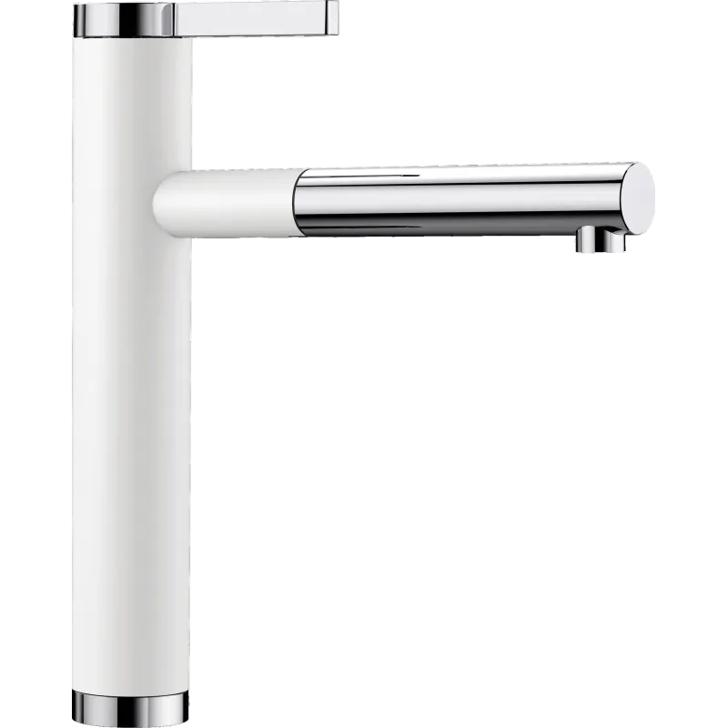 Hvid Blanco Linee Køkkenarmatur Silgranit Look Med Udtræksbruser - Blanco 637501924 - 4020684530446