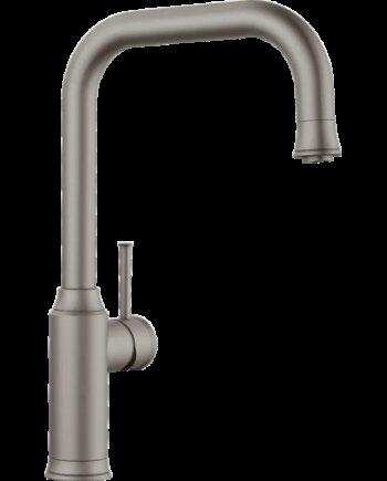 Blanco Livia Køkkenarmatur Metaloverflade Grå Med Udtræksbruser - Blanco 637501924  - 4020684641722