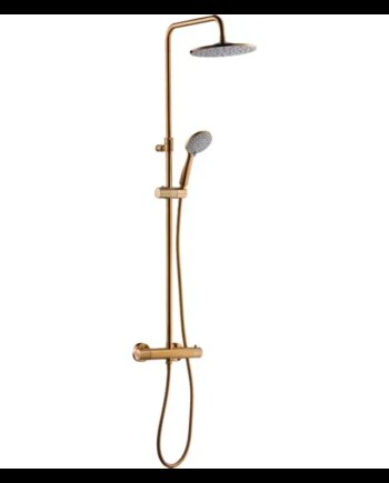 Geyser Mini Topbruserterm Sæt Ø222mm Ø100 Mat Guld - Geyser 637501924  - 5701951133445