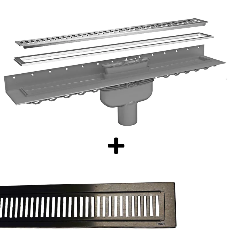 Sort Purus Line 900mm Lodret Med Rist Sampak - Purus 637501924 - 200001655791