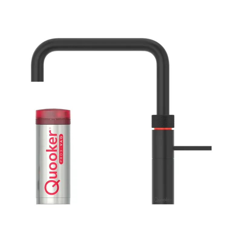 Sort Quooker Fusion Square Sæt Pro3 Vaq Black - Quooker 637501924