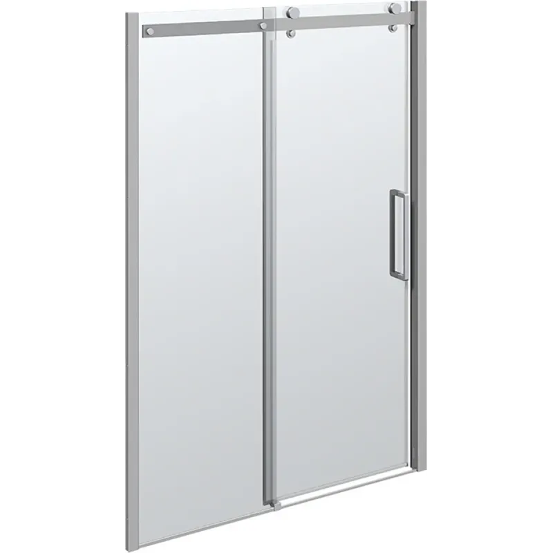 Scanbad Skydedør Sæt 1400 Deluxe Krom Klar - Scanbad 637501924 - 5711112853082