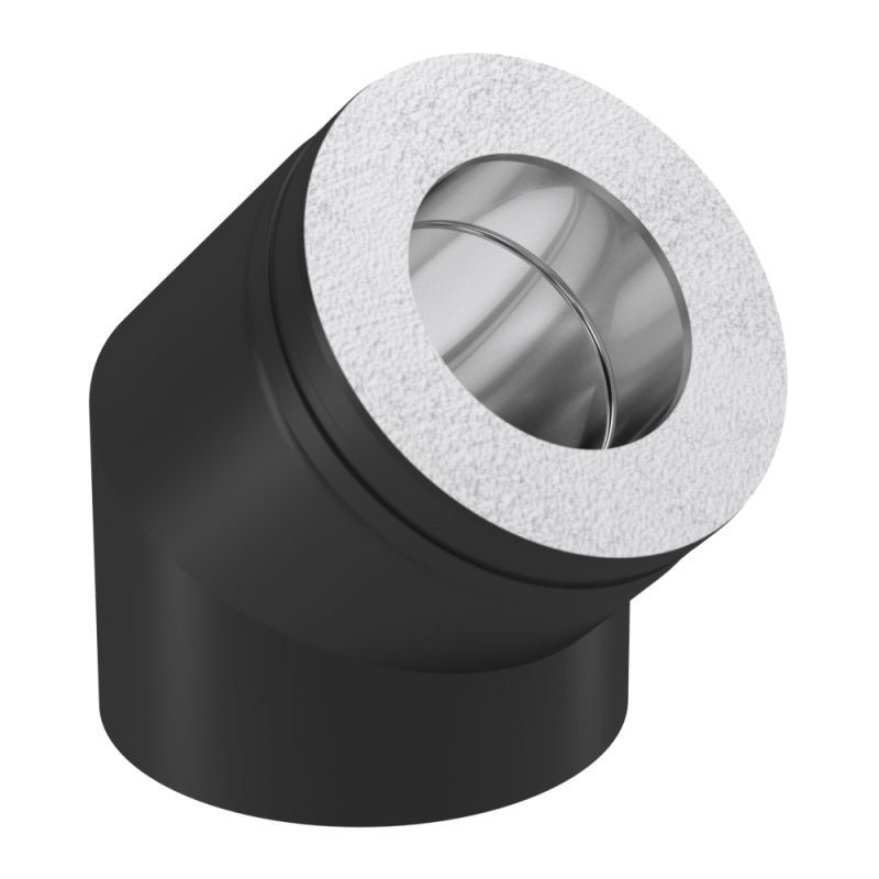 Schiedel Pms50 Isoleret 45 Bøjning ø150 - Schiedel 637501924 - 4051921058379