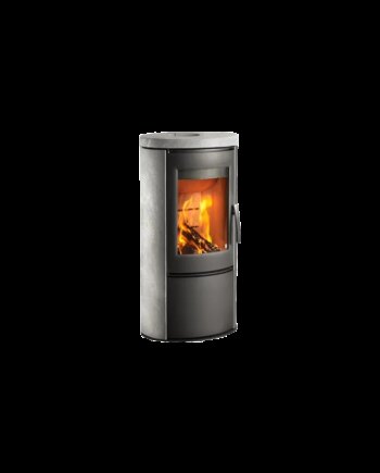 Varde Shape Air Grå Fedtsten Brændeovn - Varde Ovne A/s 637501924  - 5703505041596