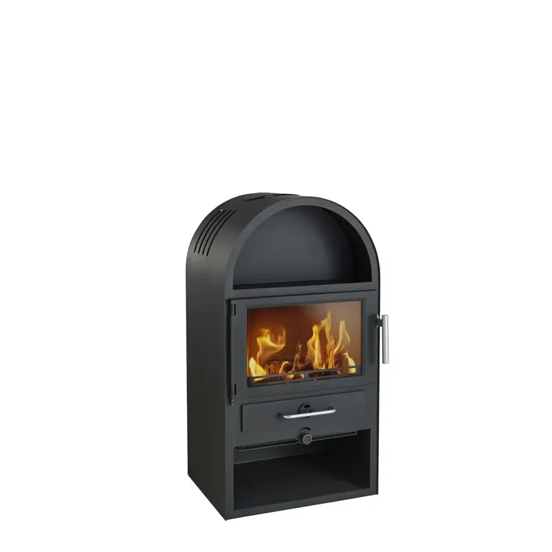 Sort Varde Thurø Stål Med Rysterist Brændeovn - Varde Ovne A/s 637501924 - 5703505049677